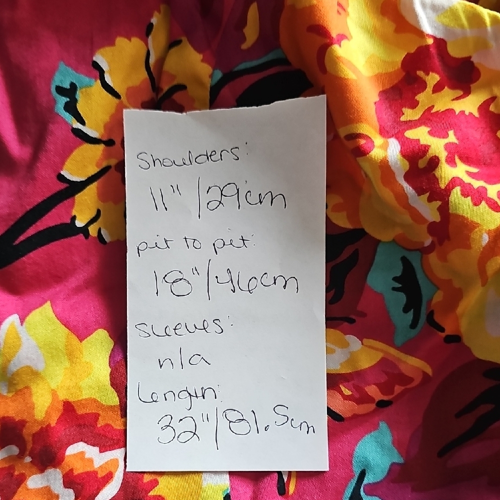 Isaac Mizrahi sz 12 pink/red floral dress - Picture 9 of 9